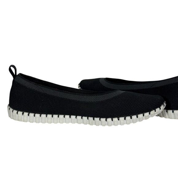Skechers Stretch Crochet Slip-Ons Sepulveda Black Sz 7 Air Cooled Memory Foam - Picture 5 of 11